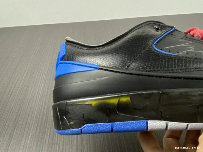 Rep SP Low Retro DJ4375-004 Jordan 2 Off-White Blue Black 0613